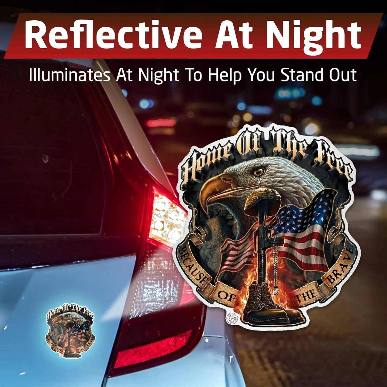 US Patriotic Decals, America Home of The Free Because of The Brave Sticker, USA Eagle Flag Decal, Support Troops Bald Eagle
US Patriotic Decals, America Home of The Free Because of The Brave Sticker, USA Eagle Flag Decal, Support Troops Bald Eagle