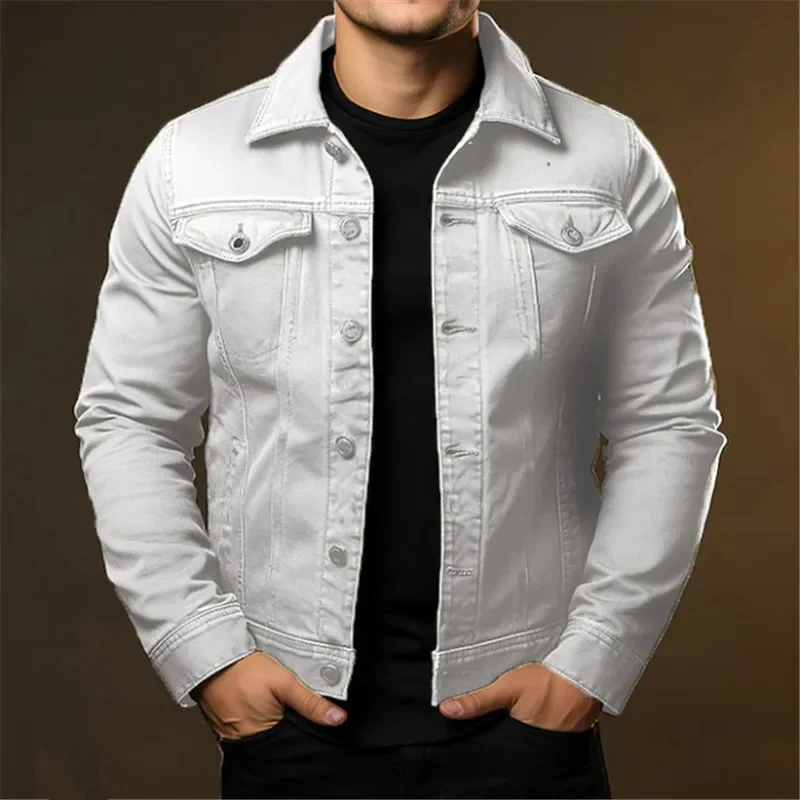 Men's Casual Denim Jackets Spring Autumn Solid Turn Down Collar Streetwear Jean Outwear Coats Male Daily Denim Jacket
Men's Casual Denim Jackets Spring Autumn Solid Turn Down Collar Streetwear Jean Outwear Coats Male Daily Denim Jacket