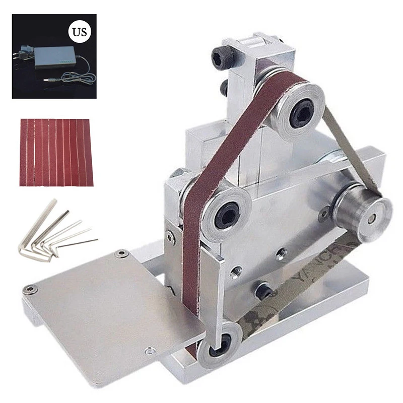 New 20mm Mini Belt Sander Adjustable Speed Sharpener Polishing Grinding Machine Kit DIY W/ 5 Wrench 10 s
New 20mm Mini Belt Sander Adjustable Speed Sharpener Polishing Grinding Machine Kit DIY W/ 5 Wrench 10 s