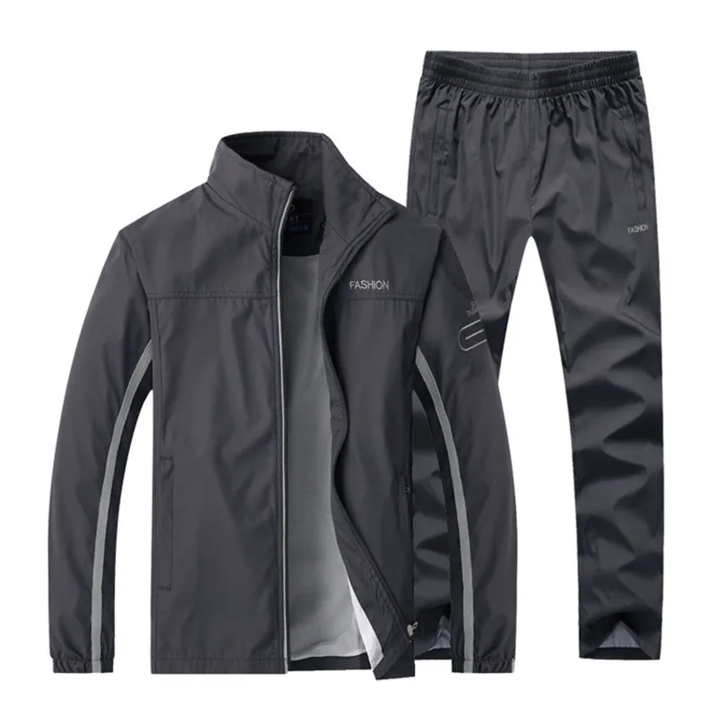 New Men's Sportswear Suit Tracksuit Male Sports Sets Spring Autumn Running Clothing 2 Pieces Set Jacket + Pants Asian Size
New Men's Sportswear Suit Tracksuit Male Sports Sets Spring Autumn Running Clothing 2 Pieces Set Jacket + Pants Asian Size