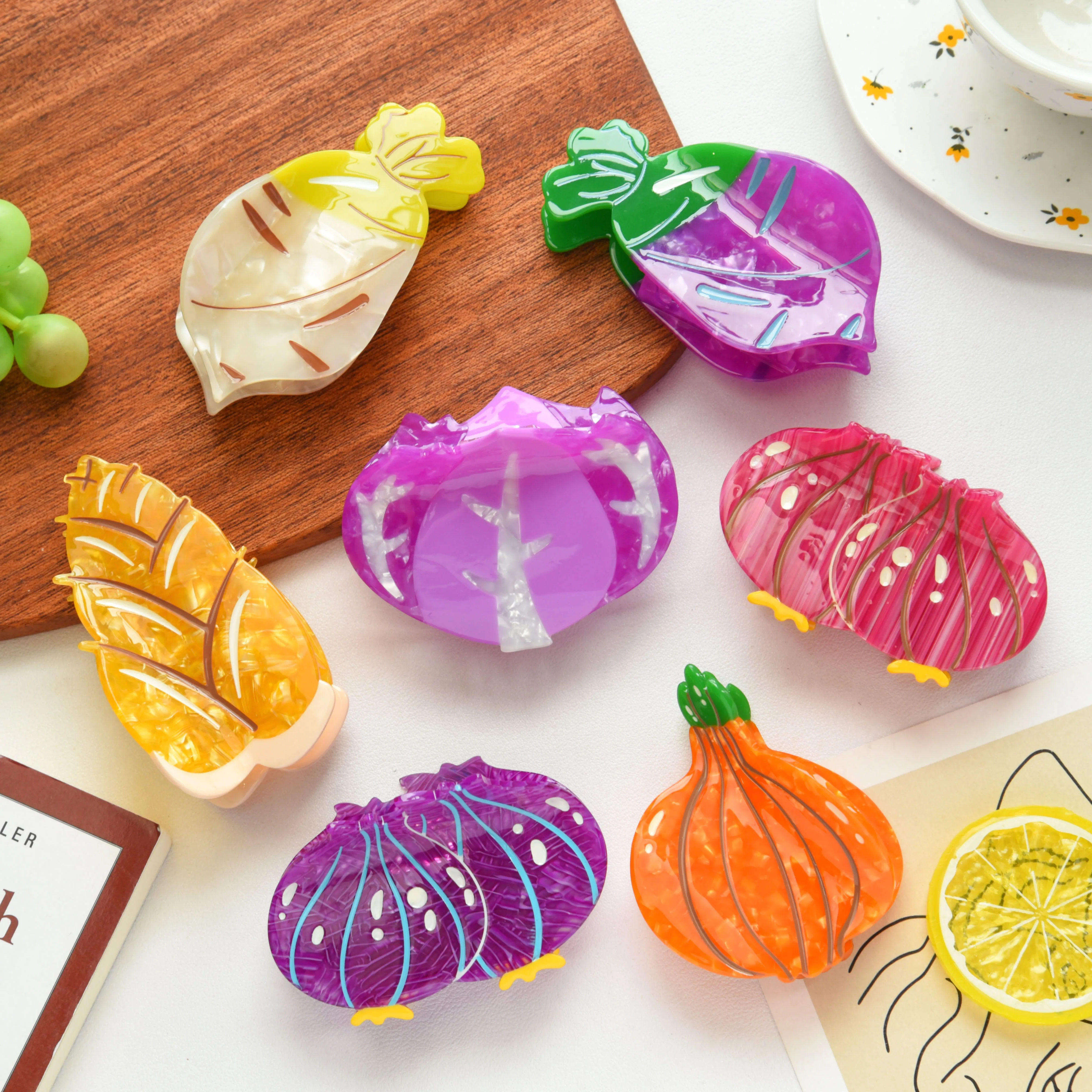 2025 NEW Creative Vegetable Series Hair Claw Onion Pumpkin Acetate Claw Clips Trendy Hair Clips for Women Girls Hair Accessories
2025 NEW Creative Vegetable Series Hair Claw Onion Pumpkin Acetate Claw Clips Trendy Hair Clips for Women Girls Hair Accessories