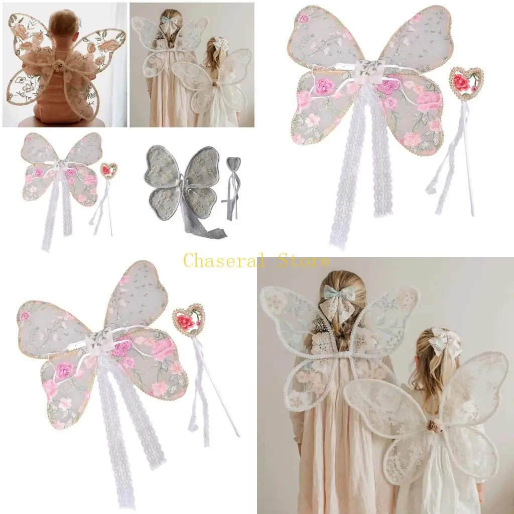 E7CE Реквизит с крыльями ангела для детской фотографии, кружевная детализация и соответствующая волшебная палочка
E7CE Реквизит с крыльями ангела для детской фотографии, кружевная детализация и соответствующая волшебная палочка