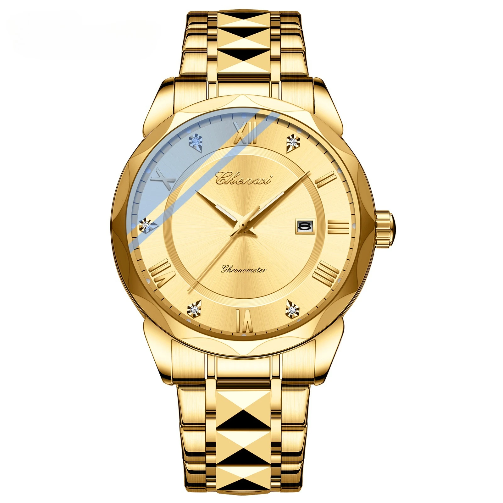 Luxury Men's Gold Watches Stainless Steel Waterproof Quartz Golden Wristwatch for Men Calendar Function Minimalism Design 520
Luxury Men's Gold Watches Stainless Steel Waterproof Quartz Golden Wristwatch for Men Calendar Function Minimalism Design 520