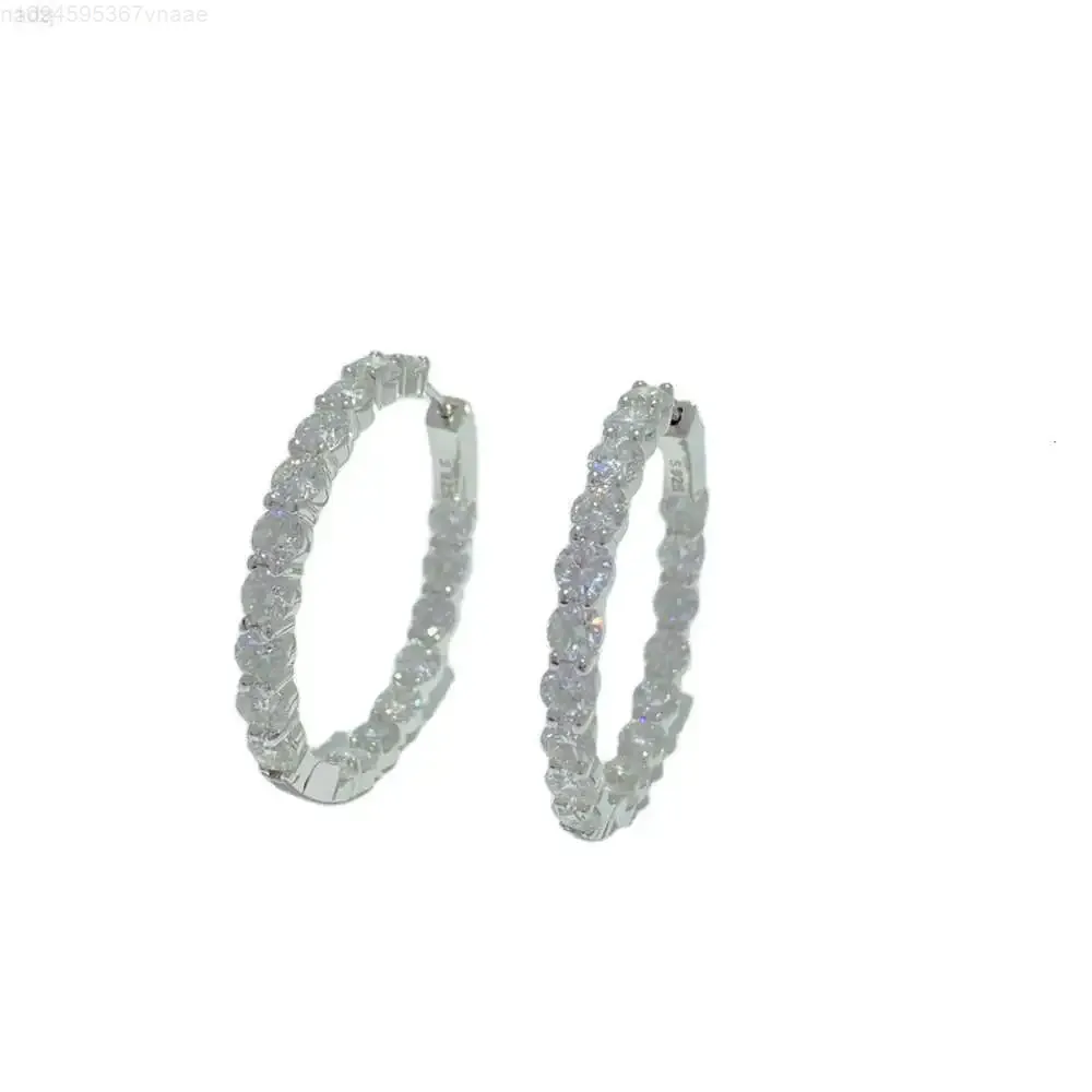 Серьги Moissant D-цвет 925 пробы с серебром Vvs Clarity 3ex Cutting Изысканные круглые серьги с бриллиантами Классическая мода Универсальный
Серьги Moissant D-цвет 925 пробы с серебром Vvs Clarity 3ex Cutting Изысканные круглые серьги с бриллиантами Классическая мода Универсальный
