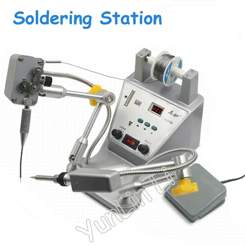 Pedal Automatically Out of Tinall-Round Adjustment Tin Soldering Machine Precision Digital Soldering Machine HS376D
Pedal Automatically Out of Tinall-Round Adjustment Tin Soldering Machine Precision Digital Soldering Machine HS376D