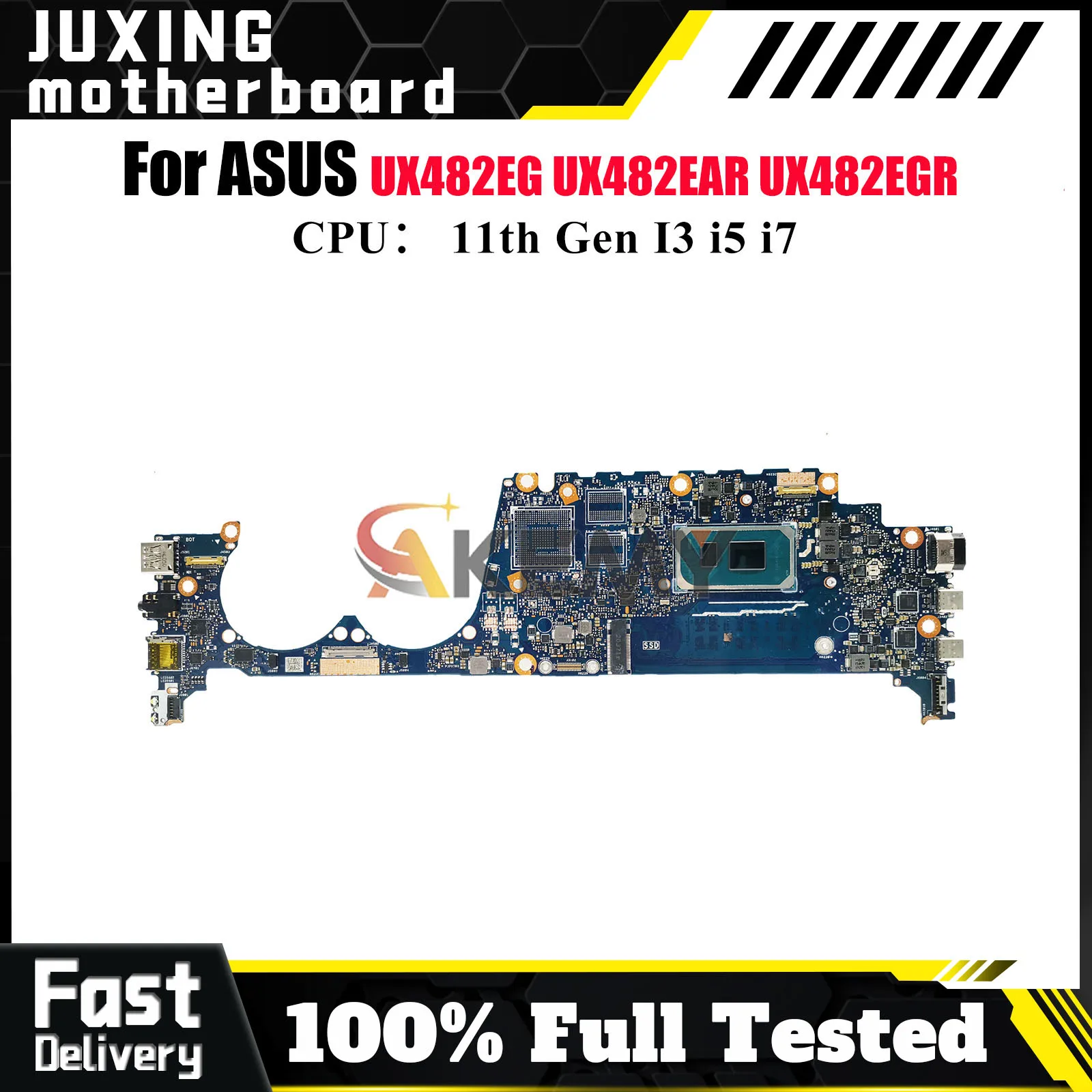 UX482EAR Laptop Motherboard For ASUS UX4100E UX482E UX482EG BE482E BX482E UX482EAR UX482EGR UX482EA Mainboard 11th Gen I3 i5 i7
UX482EAR Laptop Motherboard For ASUS UX4100E UX482E UX482EG BE482E BX482E UX482EAR UX482EGR UX482EA Mainboard 11th Gen I3 i5 i7