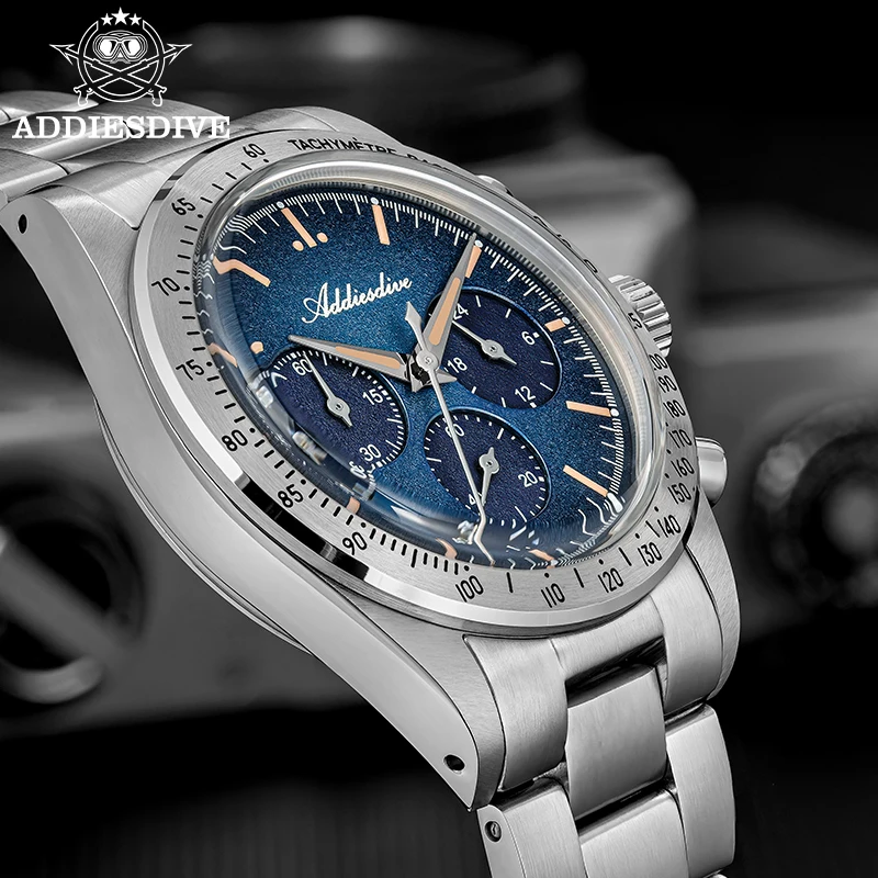 ADDIESDIVE Hight Quality AD2552 Chronograph 10Bar Waterproof Men's Diver Quartz Watch C3 Luminous Stainless Steel Dress Watches
ADDIESDIVE Hight Quality AD2552 Chronograph 10Bar Waterproof Men's Diver Quartz Watch C3 Luminous Stainless Steel Dress Watches