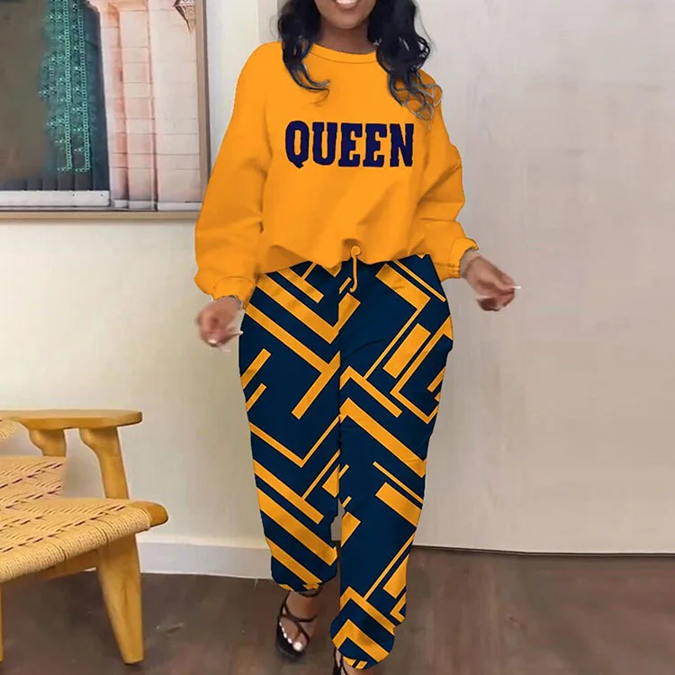 Casual Loose Print T Shirt With Pant Two Piece Set Women Fashion O-neck Long Sleeve T Shirt Suit Autumn Winter Sweatshirt Sets
Casual Loose Print T Shirt With Pant Two Piece Set Women Fashion O-neck Long Sleeve T Shirt Suit Autumn Winter Sweatshirt Sets
