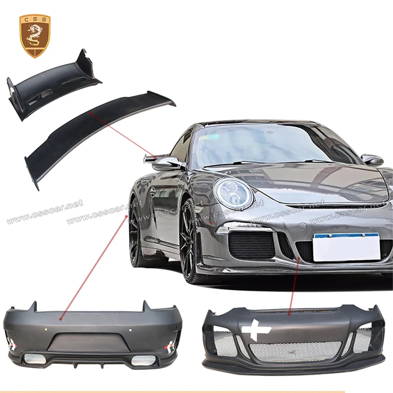 For Porsche 997 Tuning 991 New GT3 Style FRP Material Car Front Bumper Guard With LED Light Brake Reverse Lamp Wing Spolier
For Porsche 997 Tuning 991 New GT3 Style FRP Material Car Front Bumper Guard With LED Light Brake Reverse Lamp Wing Spolier