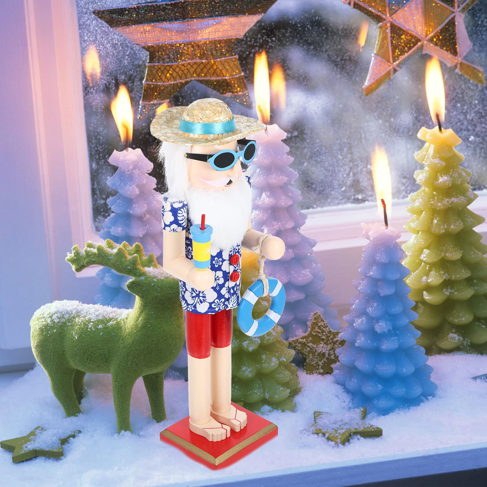 Wood Nutcracker Hawaiian Design Christmas Decor Wooden Nutcracker Statue Xmas Desktop Decoration Holiday Gift Nutcrackers
Wood Nutcracker Hawaiian Design Christmas Decor Wooden Nutcracker Statue Xmas Desktop Decoration Holiday Gift Nutcrackers