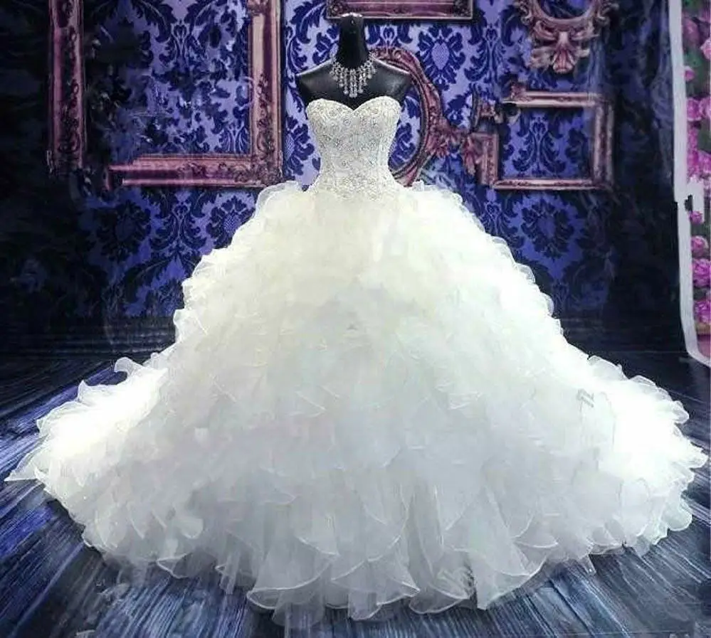 Customized Strapless A Line Women's Wedding DressTiered Wedding Dress A-Line Backless And Lace Up High Quality Bridal Gowns
Customized Strapless A Line Women's Wedding DressTiered Wedding Dress A-Line Backless And Lace Up High Quality Bridal Gowns