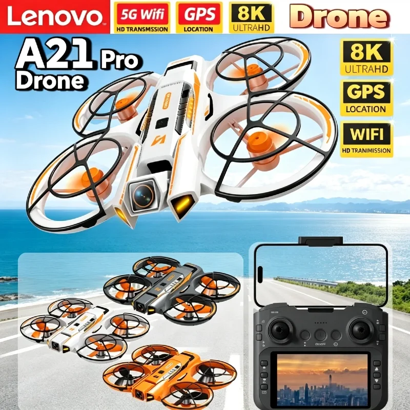 2026 New Lenovo A21Pro Drone 8K HD Camera 5G GPS Professional Aerial Photography Remote Control Quadcopter Toys UAV Aircraft
2026 New Lenovo A21Pro Drone 8K HD Camera 5G GPS Professional Aerial Photography Remote Control Quadcopter Toys UAV Aircraft