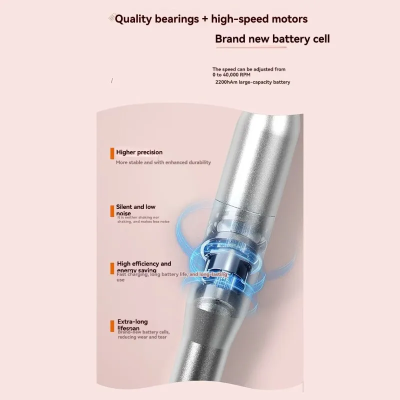 Hot Deal-Portable Manicure Device High-Speed Electric For Nail File Kit With 12 Grinding Head Bits-For Nail Care
Hot Deal-Portable Manicure Device High-Speed Electric For Nail File Kit With 12 Grinding Head Bits-For Nail Care