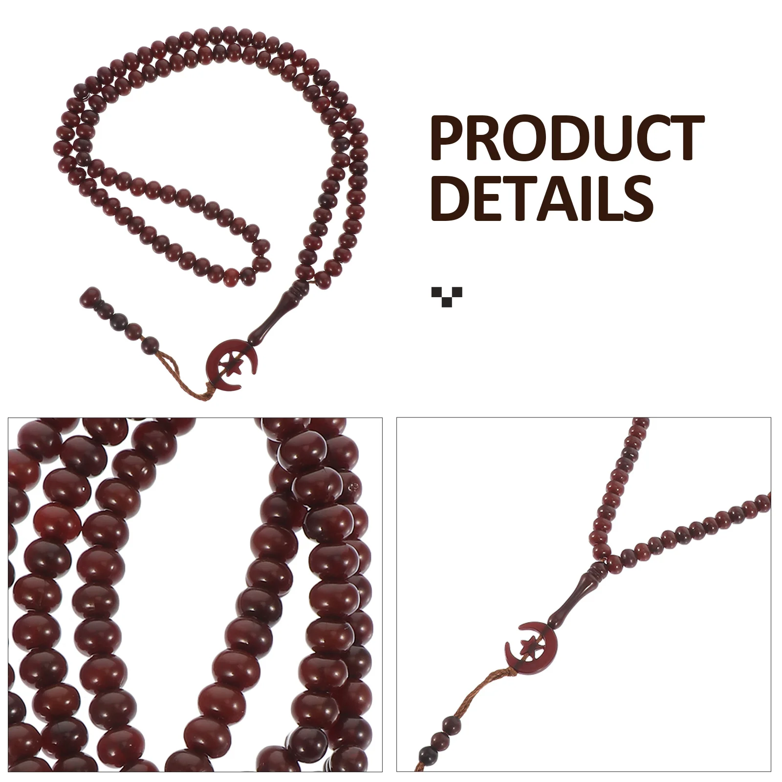 99 Beads Rosary Shallow Brown Resin Worship Supply Prayer Meditation Beads Decor Festival Home Muslim Rosary Use
99 Beads Rosary Shallow Brown Resin Worship Supply Prayer Meditation Beads Decor Festival Home Muslim Rosary Use
