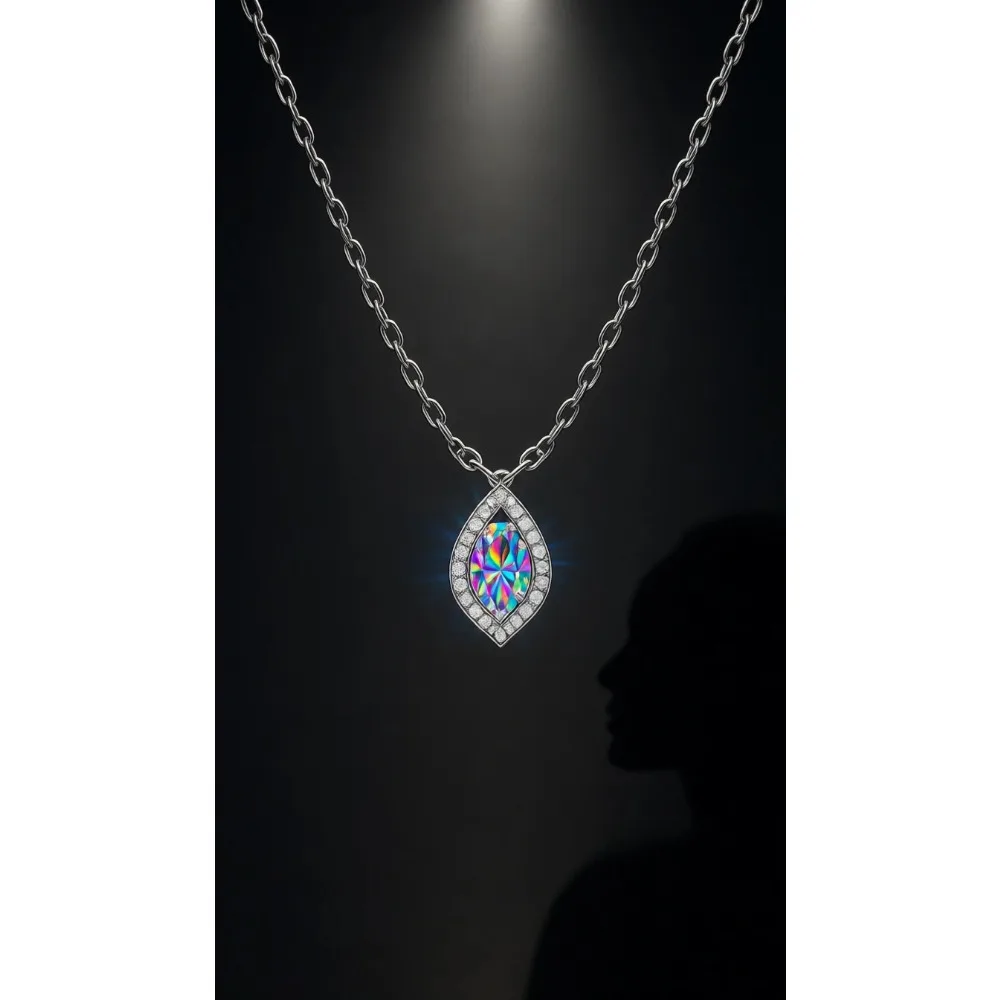 Серьги-подвески из стерлингового серебра с муассанитом VVS, покрытые золотом и белым золотом
Серьги-подвески из стерлингового серебра с муассанитом VVS, покрытые золотом и белым золотом