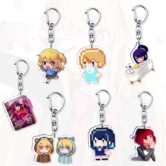 Anime Oshi no Ko Related Products Girls Gift Key Chain Bag Charms Souvenir Creative Pendant Jewelry Kingring Lovely Couple New
Anime Oshi no Ko Related Products Girls Gift Key Chain Bag Charms Souvenir Creative Pendant Jewelry Kingring Lovely Couple New