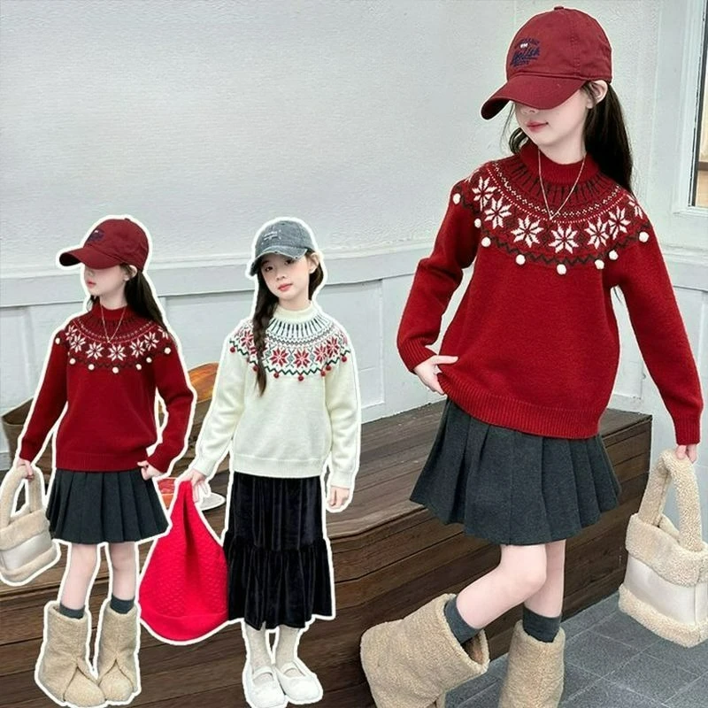 Autumn Korean-style Girls' Red Sweater, Comfortable Knitted Children's Jacket, Stylish Autumn Knit Top, Soft and Skin-friendly
Autumn Korean-style Girls' Red Sweater, Comfortable Knitted Children's Jacket, Stylish Autumn Knit Top, Soft and Skin-friendly