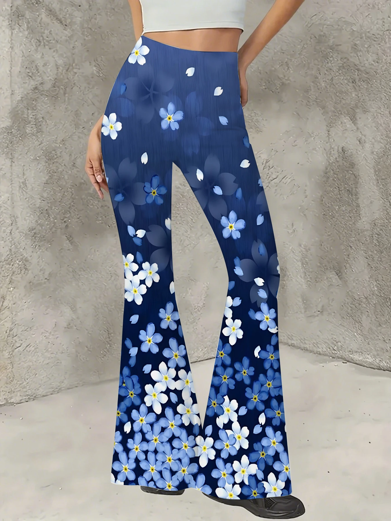 Women's Print Flare Pants Casual High Waist Knit Bell Bottom Trousers Boho
Women's Print Flare Pants Casual High Waist Knit Bell Bottom Trousers Boho