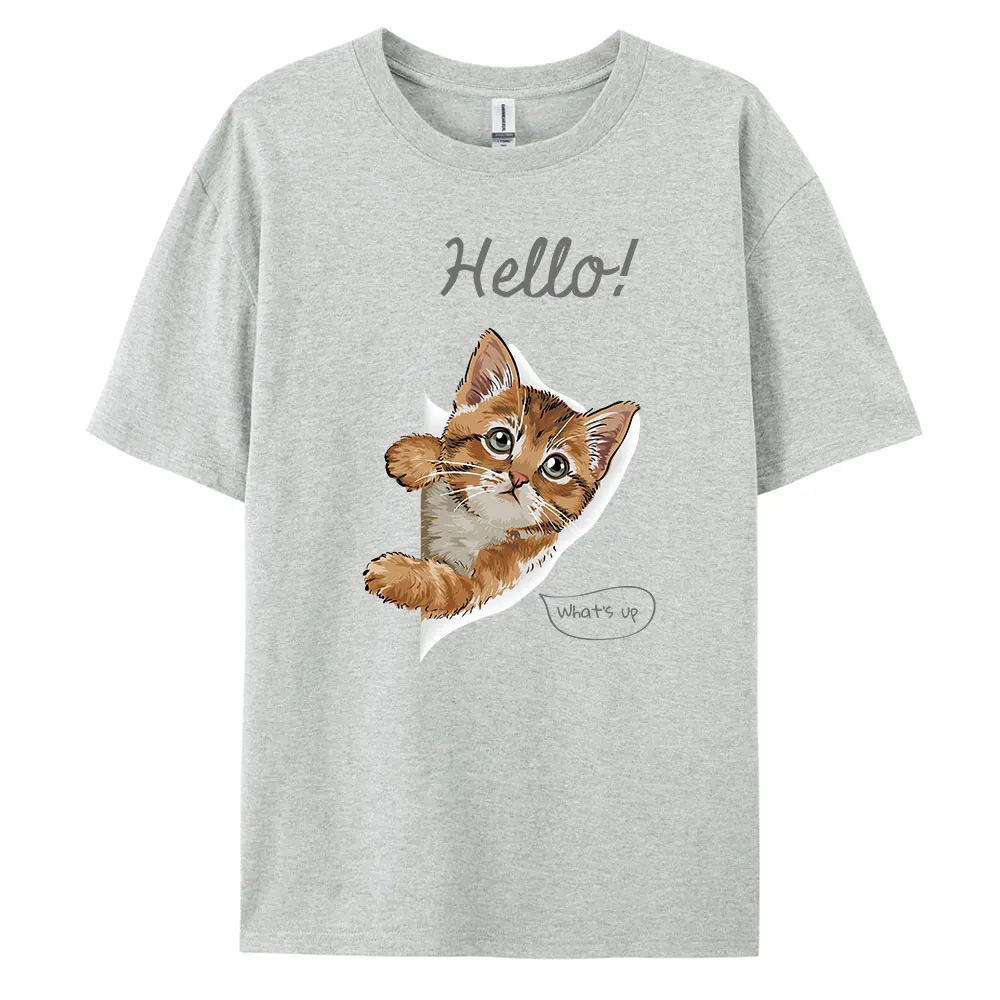 Hello Men's Casual Short-sleeved T-shirt with 100% Cotton Fashion print Tees oversizeZQ
Hello Men's Casual Short-sleeved T-shirt with 100% Cotton Fashion print Tees oversizeZQ
