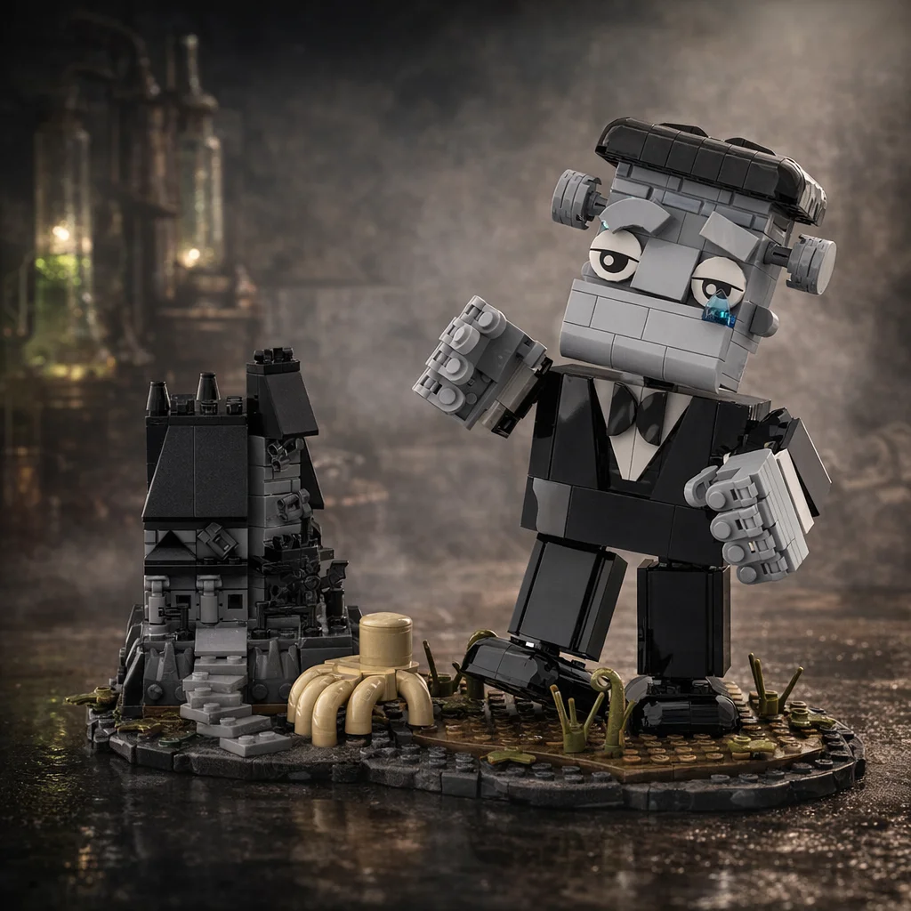 MOC Classic Gothic Monster Block Model Set – Horror-Themed Brick Figure with Haunted House Scene Display Decor Gift
MOC Classic Gothic Monster Block Model Set – Horror-Themed Brick Figure with Haunted House Scene Display Decor Gift