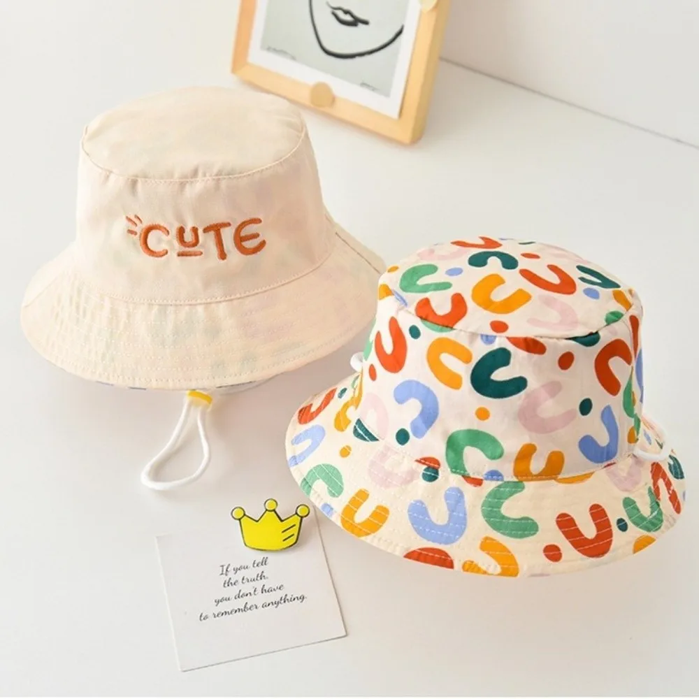 New Cute Letter Baby Bucket Hat Double Sided Breathable Fisherman Cap Cotton UV Protection Kid Panama Cap Children Wear
New Cute Letter Baby Bucket Hat Double Sided Breathable Fisherman Cap Cotton UV Protection Kid Panama Cap Children Wear