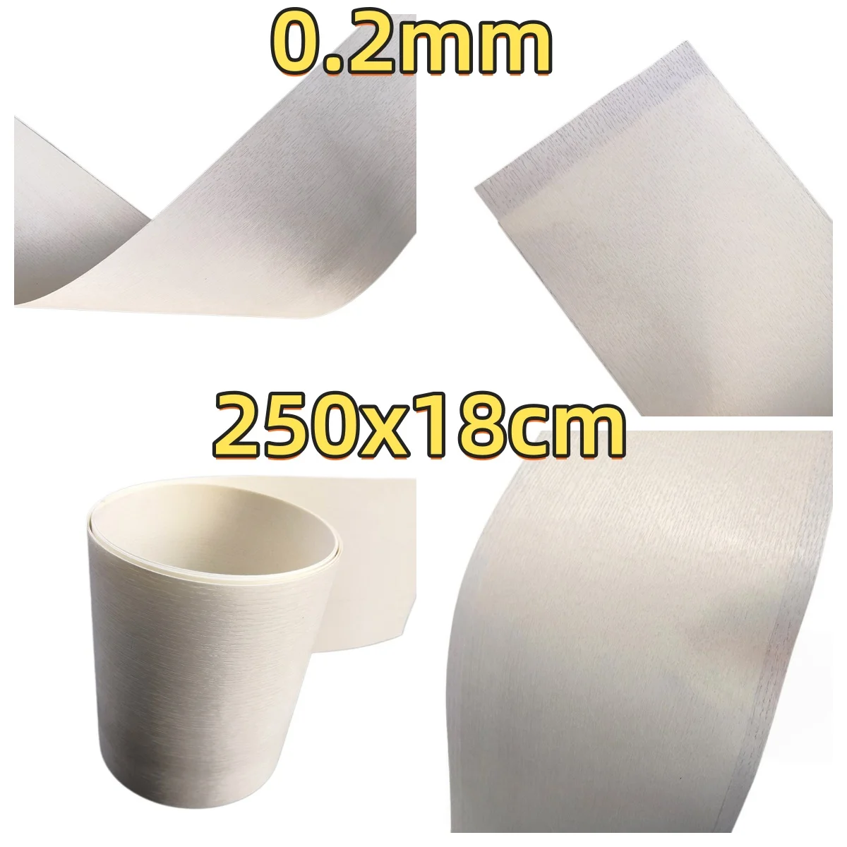 Natural Bleached White Oak Straight Grain Veneer, 0.2mm, 250x18cm, For 3D Model Surface Decoration & Book Cover.
Natural Bleached White Oak Straight Grain Veneer, 0.2mm, 250x18cm, For 3D Model Surface Decoration & Book Cover.