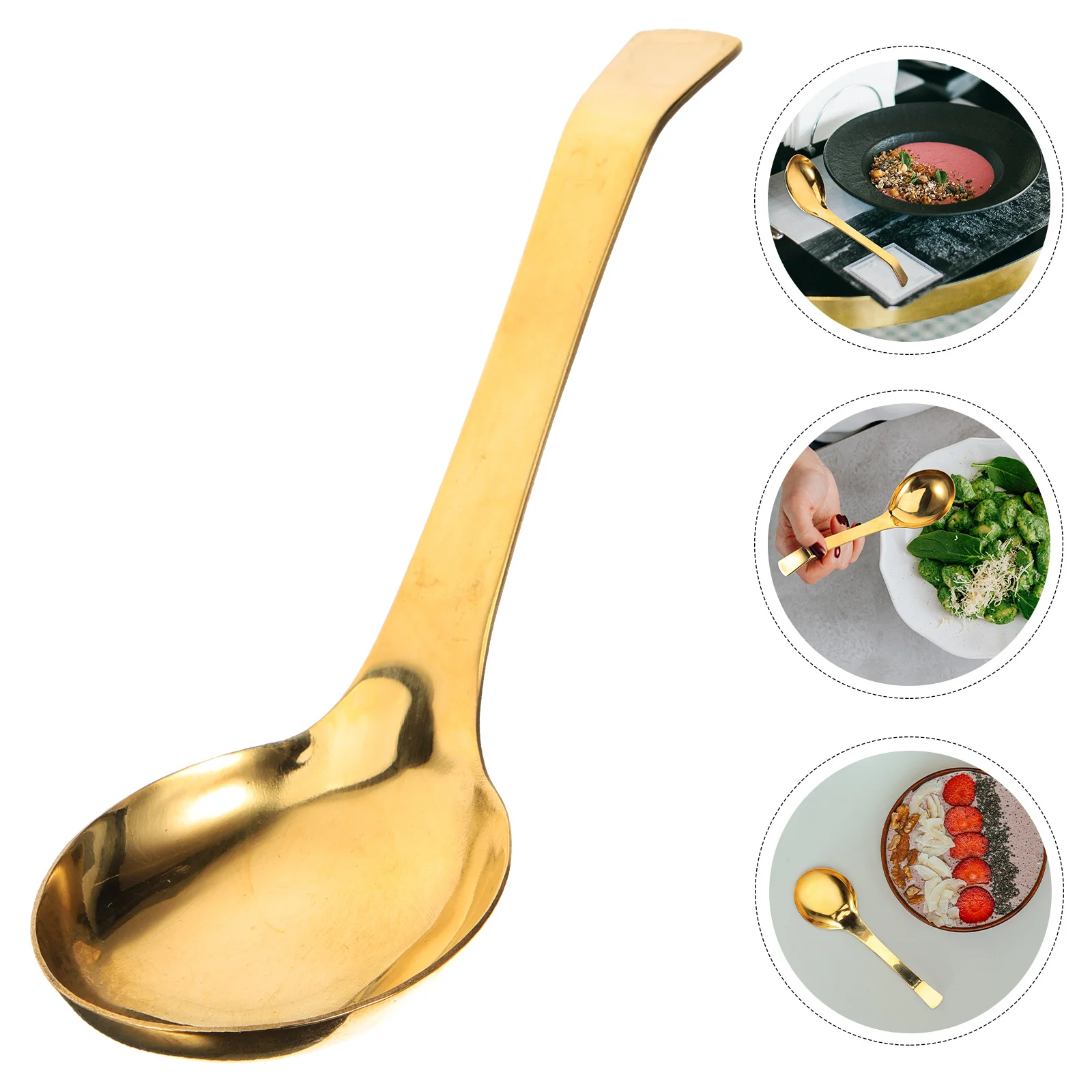 Long Handle Brass Soup Ladle Thickened Metal Spoon For Kitchen Restaurant Hotel Large Serving Spoon Cooking Utensil
Long Handle Brass Soup Ladle Thickened Metal Spoon For Kitchen Restaurant Hotel Large Serving Spoon Cooking Utensil
