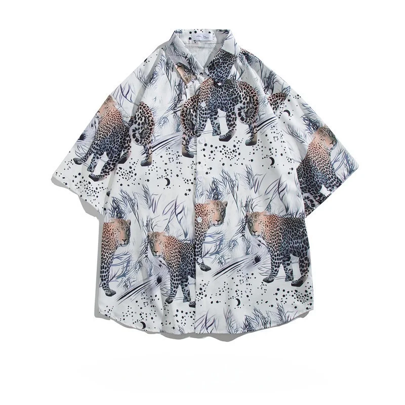 Summer Men's Beach Seaside Surfing Short Sleeve Floral Shirt Loose Casual Handsome Hawaiian Travel Half Sleeve Printed Shirt
Summer Men's Beach Seaside Surfing Short Sleeve Floral Shirt Loose Casual Handsome Hawaiian Travel Half Sleeve Printed Shirt