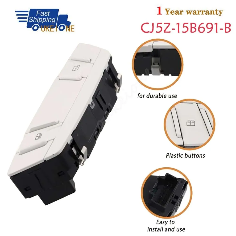 CJ5Z15B691B Overhead Console 2 Button Sunroof Control Switch For Ford Kuga Escape 2013-2019 Auto Interior Replacement Parts
CJ5Z15B691B Overhead Console 2 Button Sunroof Control Switch For Ford Kuga Escape 2013-2019 Auto Interior Replacement Parts