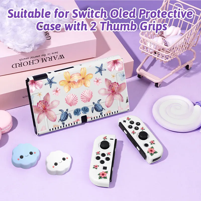 Protective shell for Switch ns/oled,includes 2 cloud-shaped joystick caps,anti-slip and drop-proof design,game console accessory
Protective shell for Switch ns/oled,includes 2 cloud-shaped joystick caps,anti-slip and drop-proof design,game console accessory