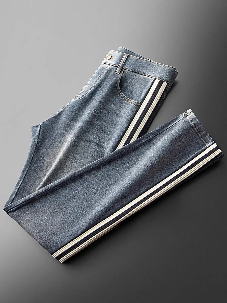 Autumn fashion handsome contrast dyed fabric with splicing washed elastic cotton men slim straight leg casual jeans men
Autumn fashion handsome contrast dyed fabric with splicing washed elastic cotton men slim straight leg casual jeans men