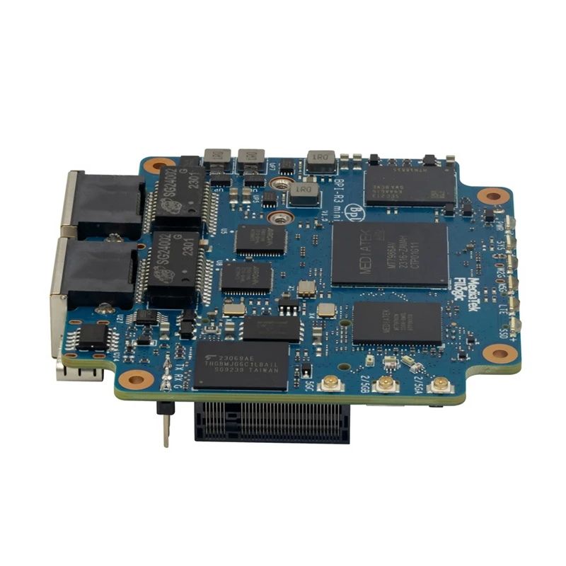 Мини-маршрутизатор, синяя плата маршрутизатора MT7986 ARM A53 2G DDR4 8G Emmc, поддержка порта Wi-Fi 6 и 2 X 2,5Gbe для Banana Pi BPI-R3
Мини-маршрутизатор, синяя плата маршрутизатора MT7986 ARM A53 2G DDR4 8G Emmc, поддержка порта Wi-Fi 6 и 2 X 2,5Gbe для Banana Pi BPI-R3