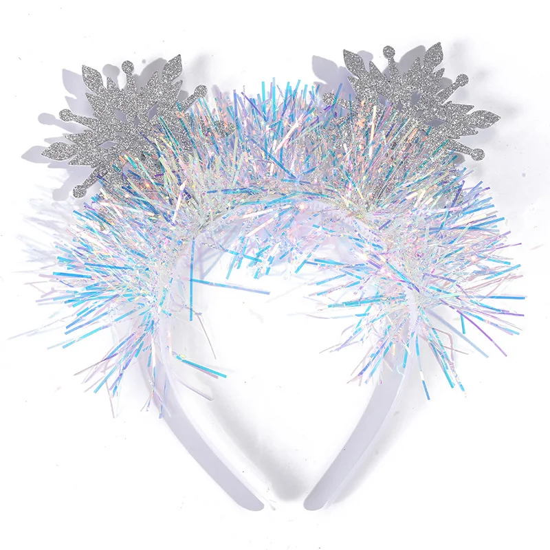 1pc White Snowflake Shape Sequin Hair Holder Christmas Haidband Costume Props Hair Accessories New Year Party Favors Supplies
1pc White Snowflake Shape Sequin Hair Holder Christmas Haidband Costume Props Hair Accessories New Year Party Favors Supplies