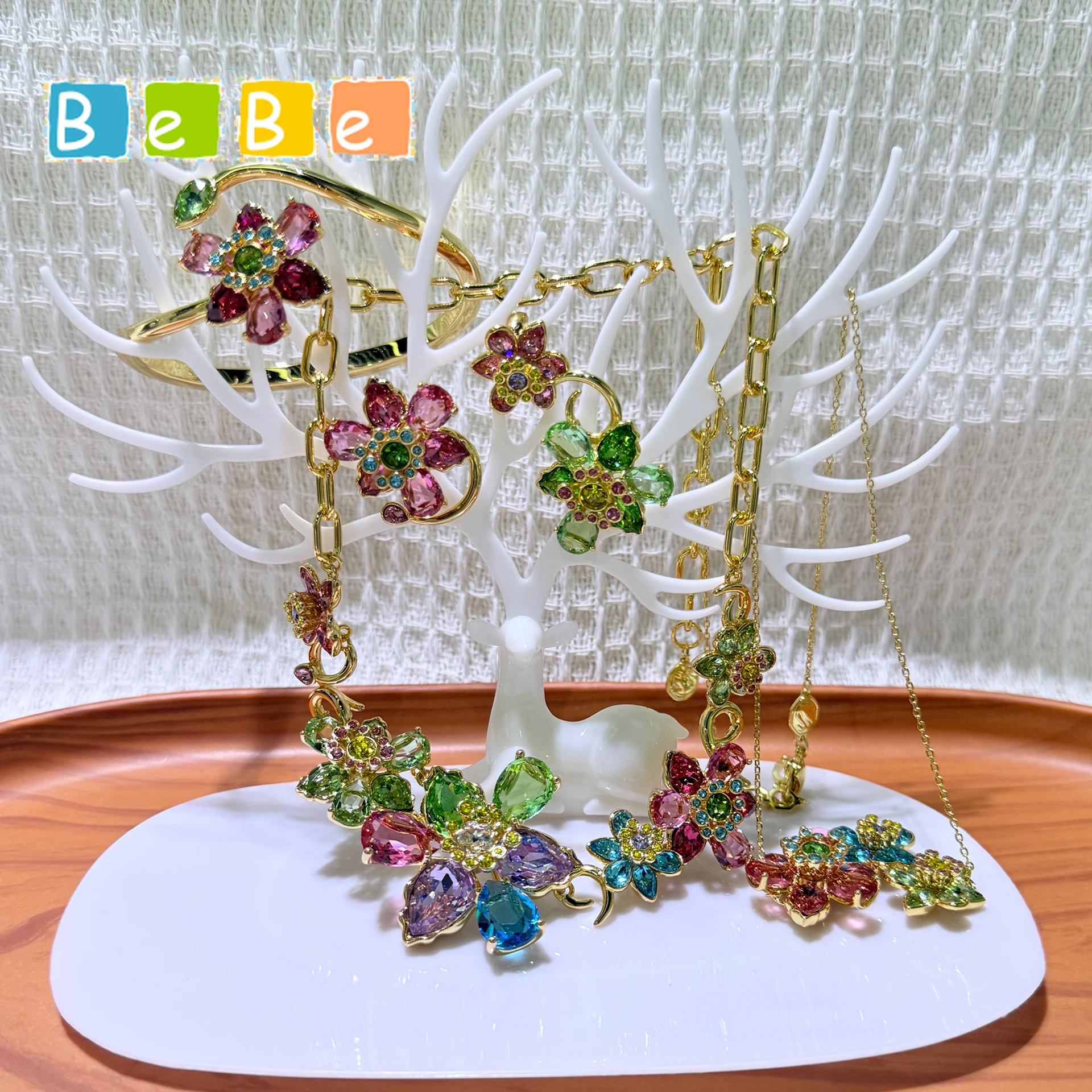 2026 New High Quality Fine Party Jewelry Set Charm Pink Green Blue Flower Crystal Luxury Fashion Necklace Ring Earring for Women
2026 New High Quality Fine Party Jewelry Set Charm Pink Green Blue Flower Crystal Luxury Fashion Necklace Ring Earring for Women