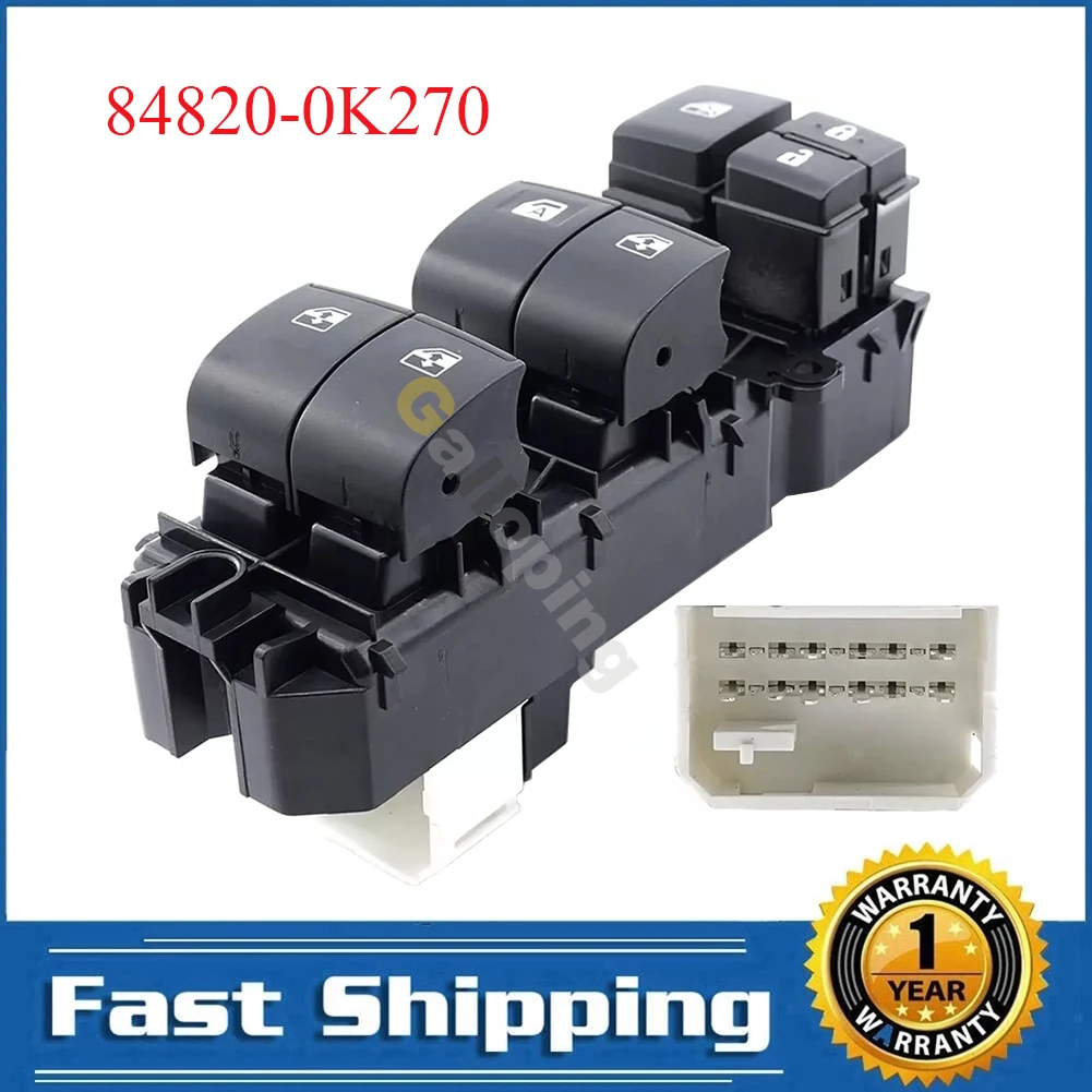 For Toyota HILUX VIII PICKUP 2015 2016 2017 2018 2019 Front Left Power Master Window Switch Control Regulator Button 84820-0K270
For Toyota HILUX VIII PICKUP 2015 2016 2017 2018 2019 Front Left Power Master Window Switch Control Regulator Button 84820-0K270