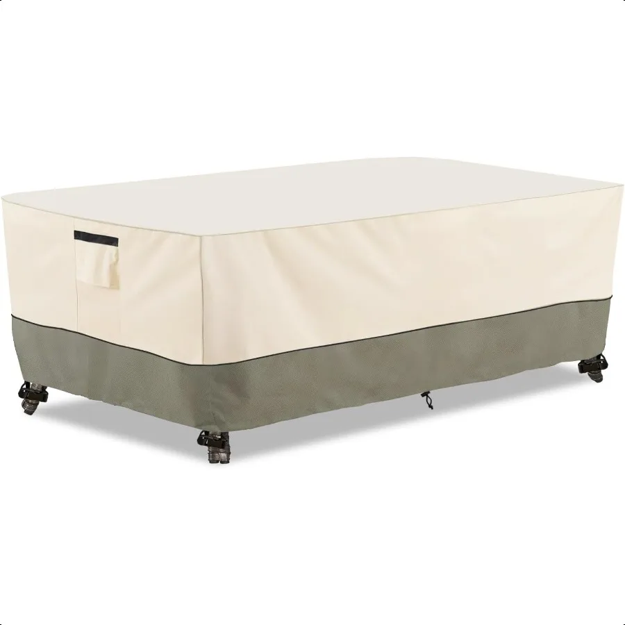 60 Inch Rectangular Oval Patio Table CoverHeavy Duty Waterproof Outdoor Dining Table Cover Winter Patio Furniture Covers Beige
60 Inch Rectangular Oval Patio Table CoverHeavy Duty Waterproof Outdoor Dining Table Cover Winter Patio Furniture Covers Beige