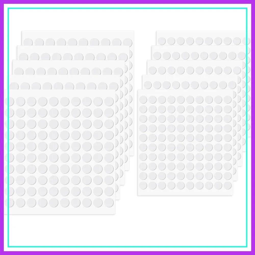 1000 Pcs Double-Sided Foam Dots, 0.3 & 0.4 Inch Round Adhesive Tape for Scrapbooking, DIY Crafts, Card Making
1000 Pcs Double-Sided Foam Dots, 0.3 & 0.4 Inch Round Adhesive Tape for Scrapbooking, DIY Crafts, Card Making