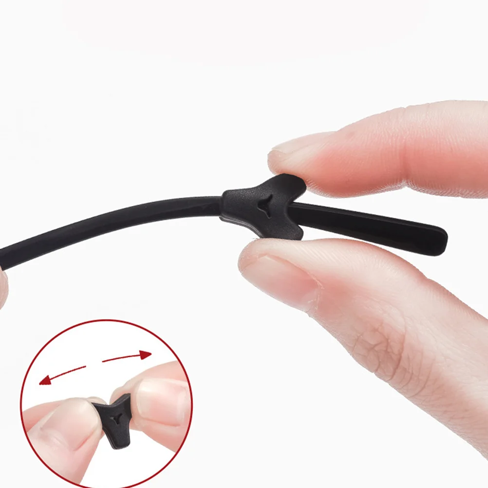 20 Pairs Black Anti-slip Silicone Glasses Retainer Flexible Ear Hooks For Daily Lightweight Fits Glasses
20 Pairs Black Anti-slip Silicone Glasses Retainer Flexible Ear Hooks For Daily Lightweight Fits Glasses