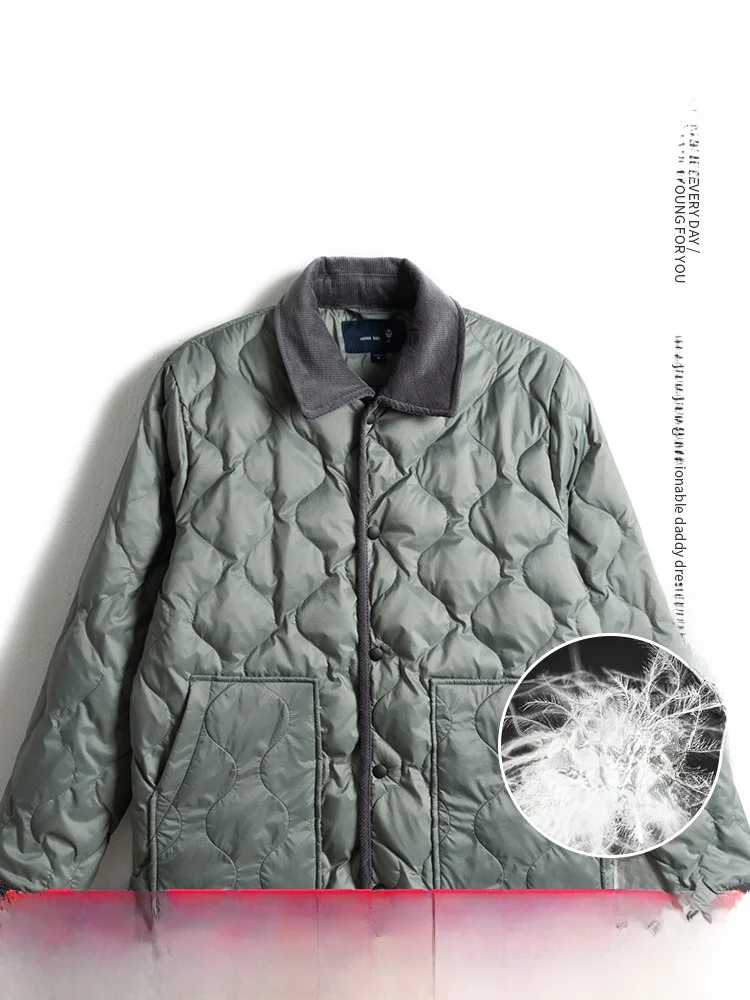 Loose Fit Men's down Jaet Dad Sle Warmth Comfortable Autumn Winter Outerwear for Middle-Aged And ly Large Size Clothes
Loose Fit Men's down Jaet Dad Sle Warmth Comfortable Autumn Winter Outerwear for Middle-Aged And ly Large Size Clothes