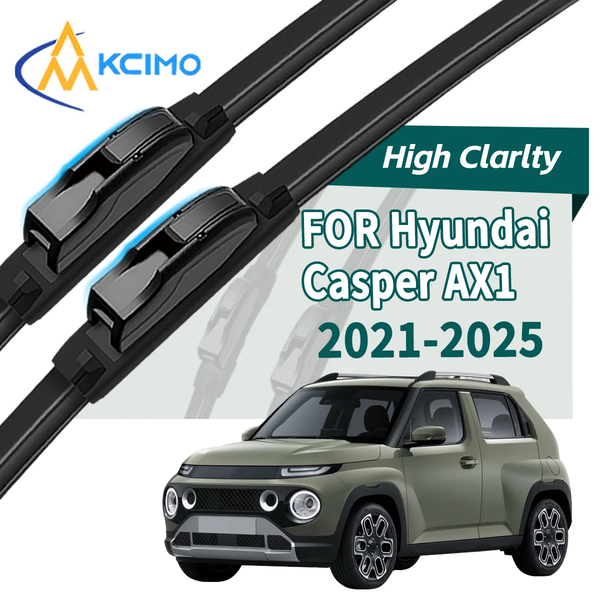 All Weather High Quality Front Windshield Wiper Blades Accessories For Hyundai Casper AX1 2021-2025 Front Window Cleaning Set
All Weather High Quality Front Windshield Wiper Blades Accessories For Hyundai Casper AX1 2021-2025 Front Window Cleaning Set