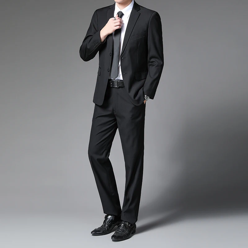 Men Blazer & Pant 2PCS Suit Set Black Navy Blue Office Business Casual Office Outfit Twinset Timeless Attire For Male Attire
Men Blazer & Pant 2PCS Suit Set Black Navy Blue Office Business Casual Office Outfit Twinset Timeless Attire For Male Attire