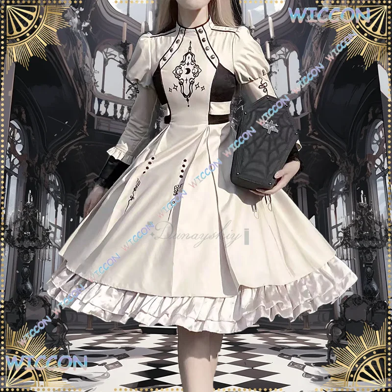 Cos/Diviner Косплей OP Лолита Готический стиль Платье цвета слоновой кости с пышными рукавами Плиссированное кружевное платье Хэллоуин Карнавальная вечеринка
Cos/Diviner Косплей OP Лолита Готический стиль Платье цвета слоновой кости с пышными рукавами Плиссированное кружевное платье Хэллоуин Карнавальная вечеринка