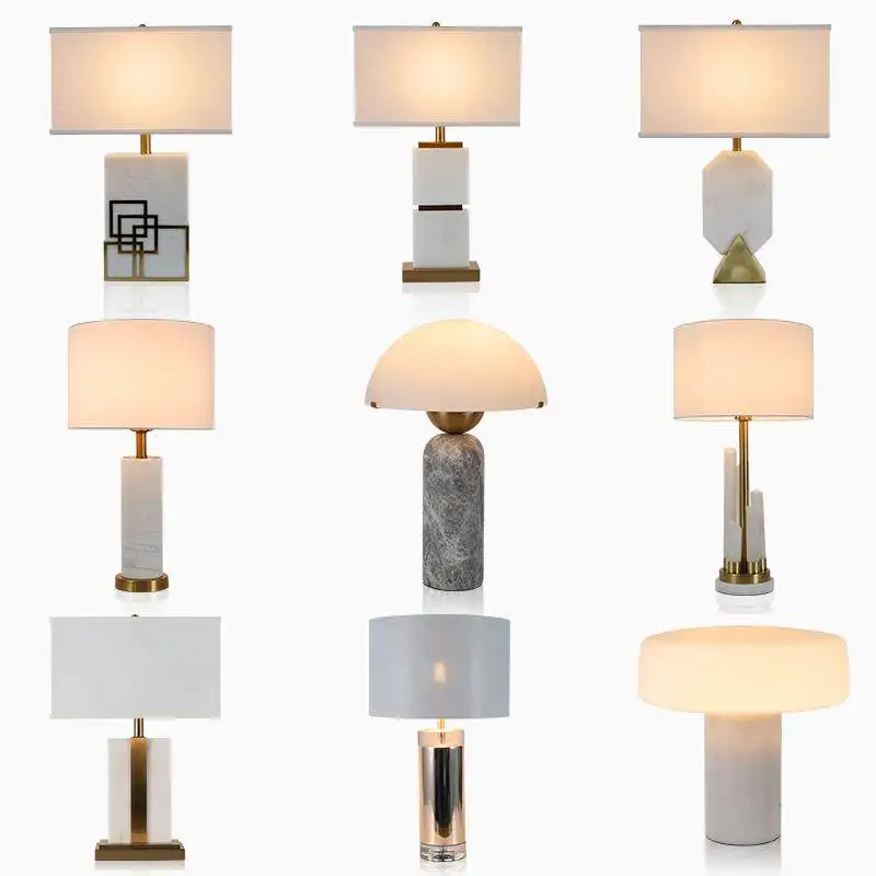 Дизайнерская настольная лампа из мрамора для гостиной или спальни
Дизайнерская настольная лампа из мрамора для гостиной или спальни