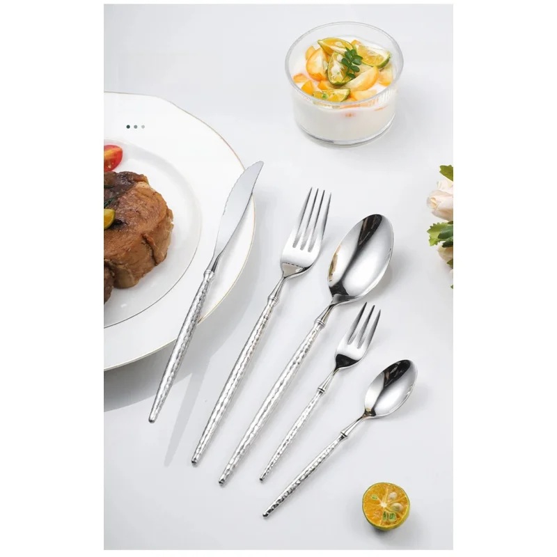 Luxury 18/10 Stainless Steel Knife Fork Spoon Tableware Cutlery Set Western Popolar Dinnerware Set gold or silver
Luxury 18/10 Stainless Steel Knife Fork Spoon Tableware Cutlery Set Western Popolar Dinnerware Set gold or silver