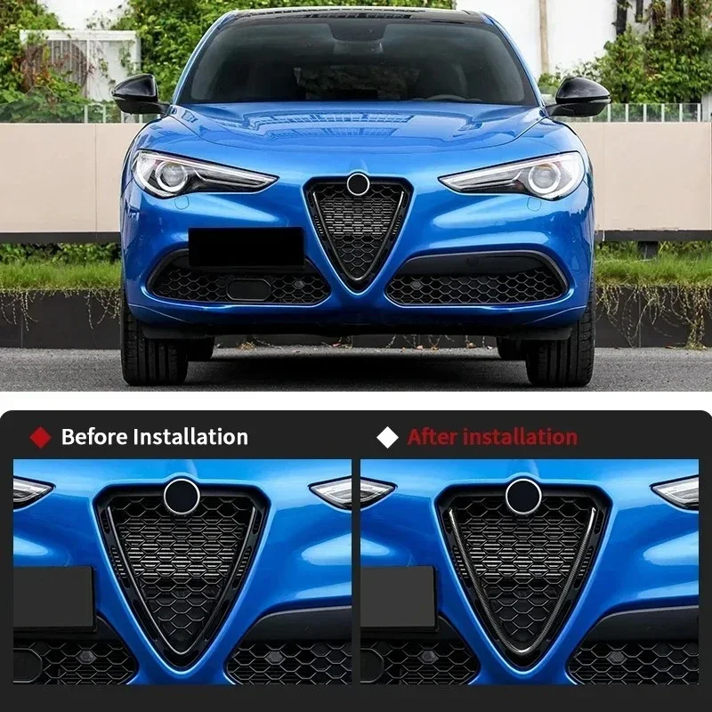 For Alfa Romeo Giulia Stelvio Real Dry Carbon Fiber 2017-2021 Exterior Front Center Grille V-shaped Decorative Strip Accessories
For Alfa Romeo Giulia Stelvio Real Dry Carbon Fiber 2017-2021 Exterior Front Center Grille V-shaped Decorative Strip Accessories