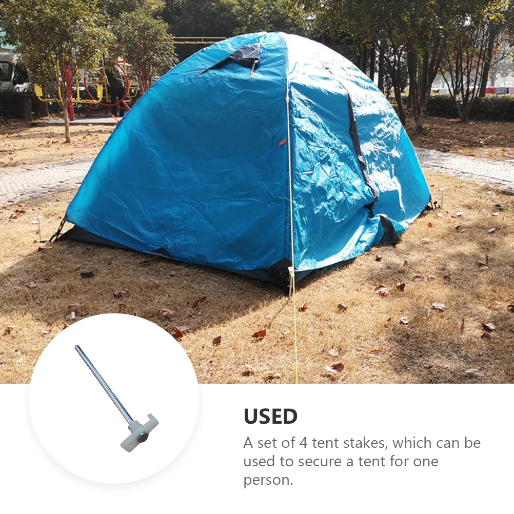 4Pcs Tent Stakes Night Light Plastic Head Canopy Fixor Stable Tent Stakes Ground Nail Awning Rope Fixing Nails
4Pcs Tent Stakes Night Light Plastic Head Canopy Fixor Stable Tent Stakes Ground Nail Awning Rope Fixing Nails