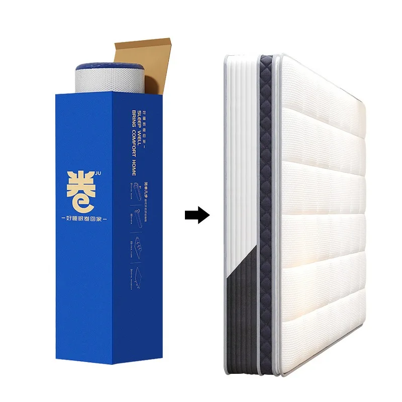 Roll mattress Vacuum compression Cross-border wholesale Vertical bag spring Double zero pressure sponge Soft memory cotton
Roll mattress Vacuum compression Cross-border wholesale Vertical bag spring Double zero pressure sponge Soft memory cotton