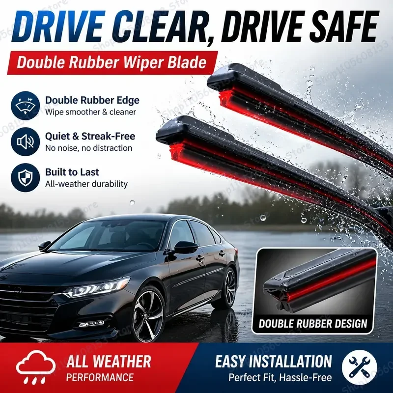 For Honda Accord 7th Gen 2002 2003 2004 2005 2006 2007 Front Wiper Blades Double Rubber Windshield Wipers Car Accessories
For Honda Accord 7th Gen 2002 2003 2004 2005 2006 2007 Front Wiper Blades Double Rubber Windshield Wipers Car Accessories