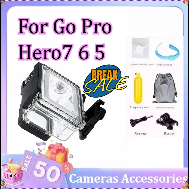 For Go Pro Hero7 6 5 Waterproof Housing for Go Pro Hero /7/6/5 Black Protective Underwater Dive Case Shell
For Go Pro Hero7 6 5 Waterproof Housing for Go Pro Hero /7/6/5 Black Protective Underwater Dive Case Shell