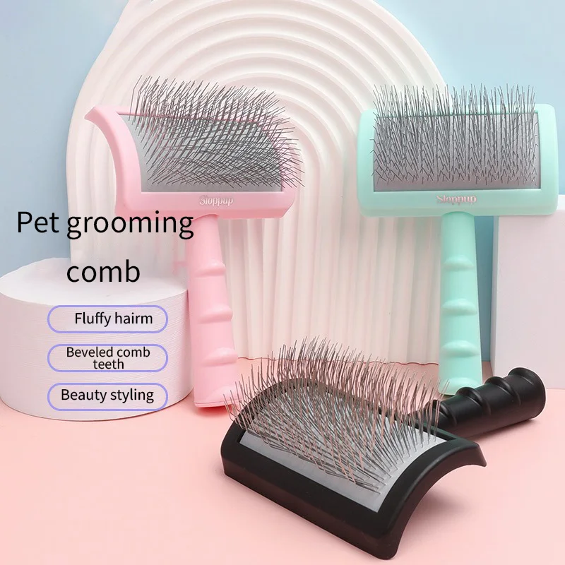 Curved Long Thick Needle Pet Comb Remove Floating Hair Lice Comb Pet Comb Brush with Handle Dog Hair Remover Pet Supplies
Curved Long Thick Needle Pet Comb Remove Floating Hair Lice Comb Pet Comb Brush with Handle Dog Hair Remover Pet Supplies